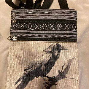 Raven/Crow Purse Crossbody or Adjustable Strap